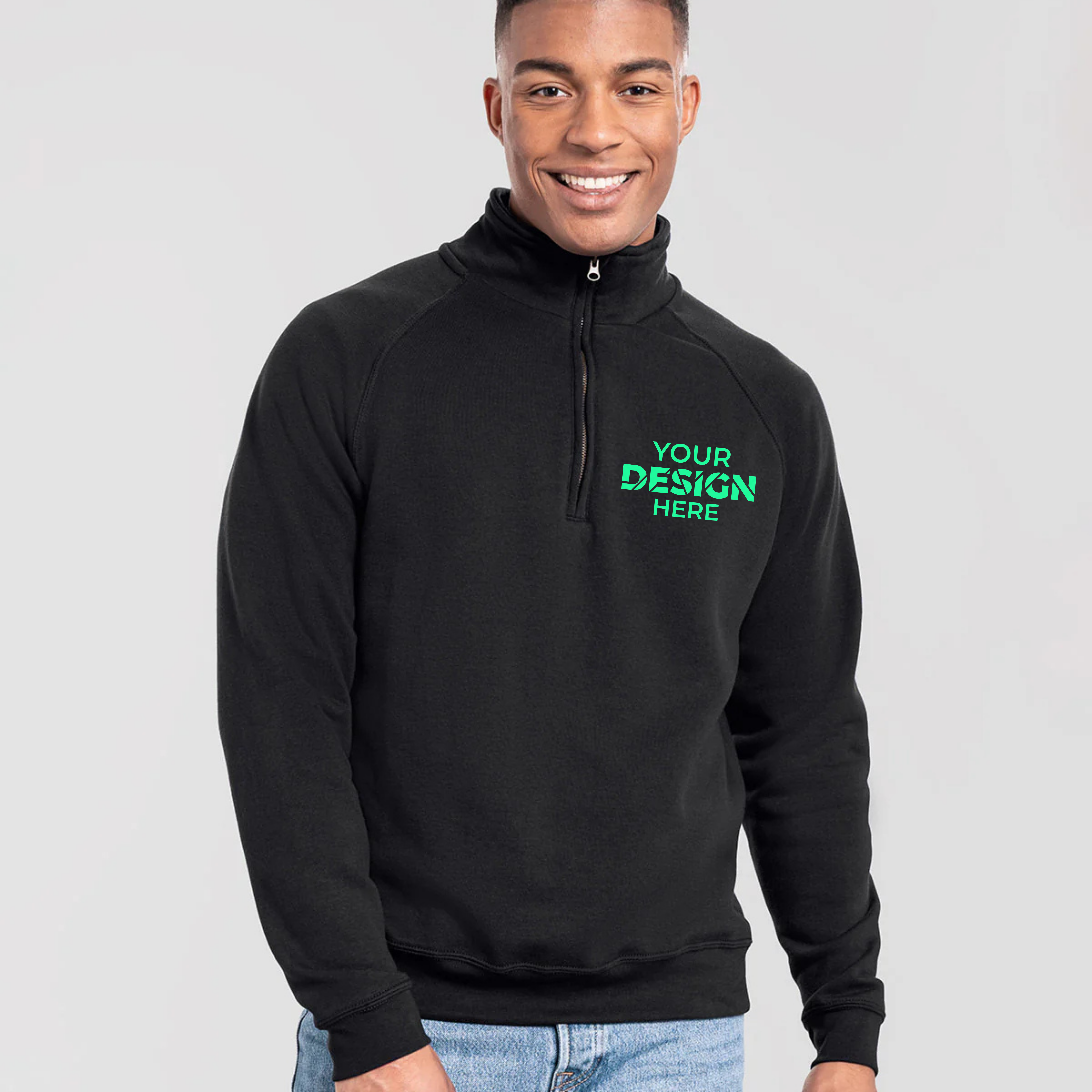 Iconic premium zip-neck sweatshirt SS444